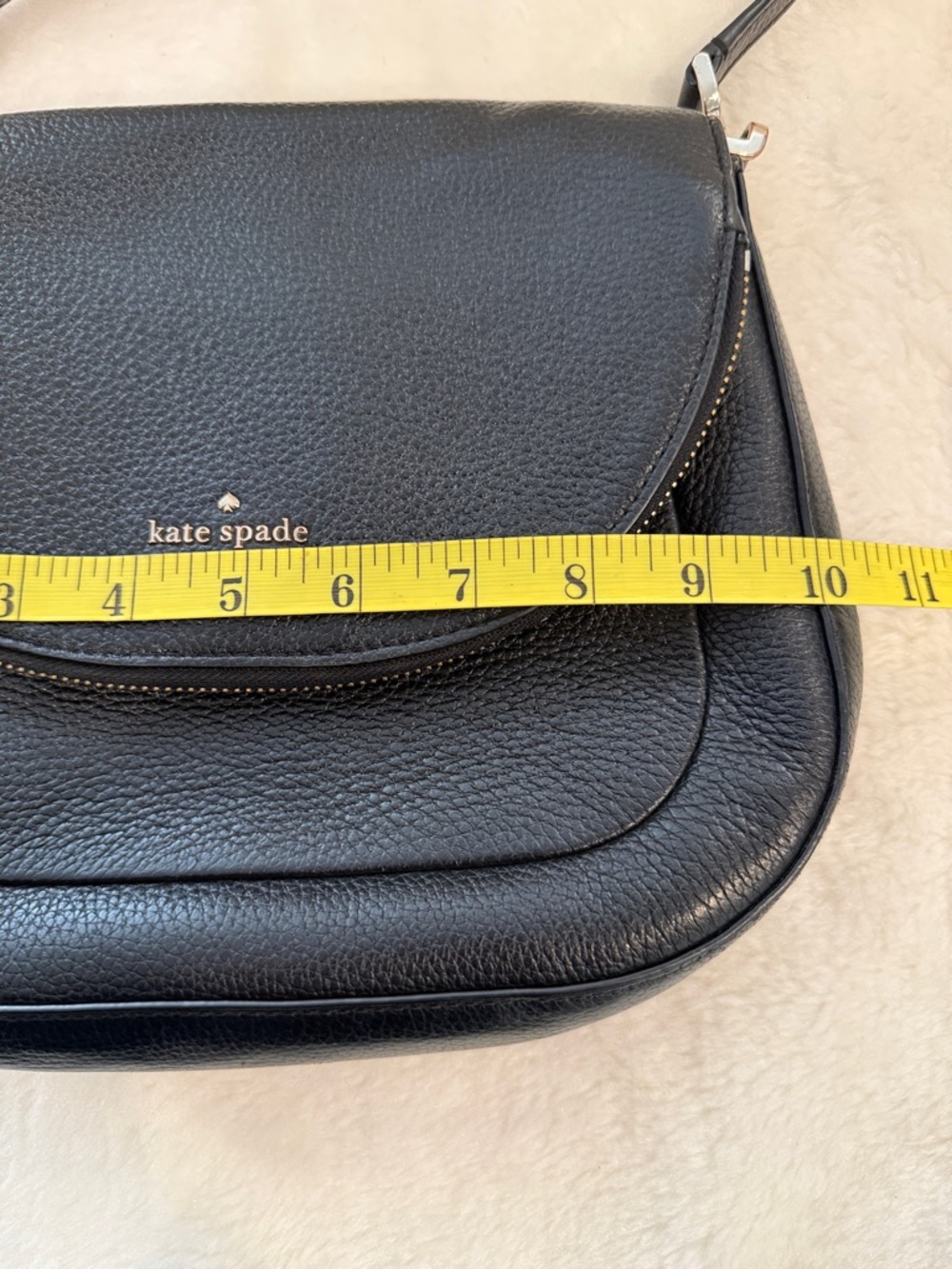 Kate Spade New York Black Pebbled Leather Crossbody Bag - Picture 11 of 14